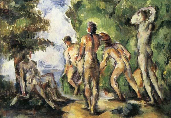 Paul Cezanne Cinq Baigneurs France oil painting art